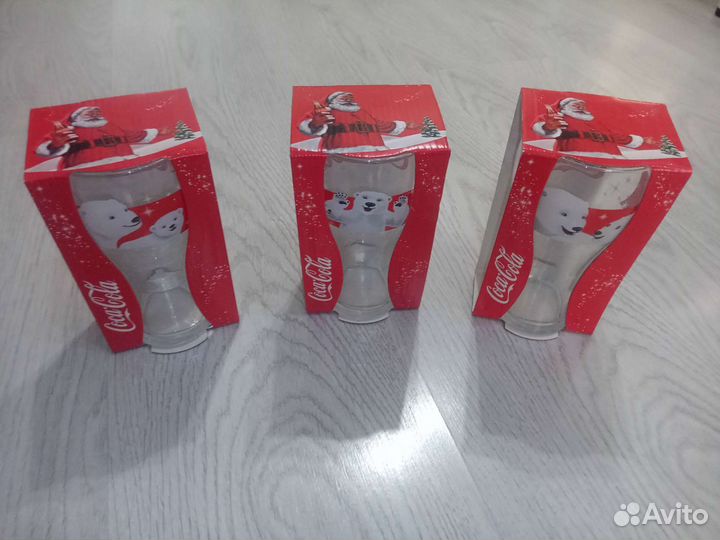 Коллекционные стеклянные стаканы Coca-Cola