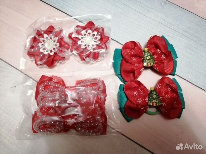 Резинка для волос бантики заколки