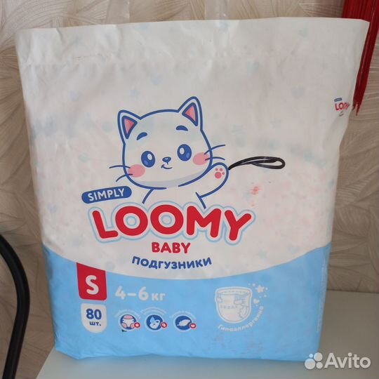 Подгузники 4-6кг (80шт)