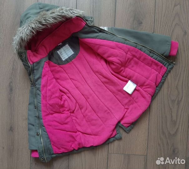 Стильная куртка парка демисезонная для девочки 110