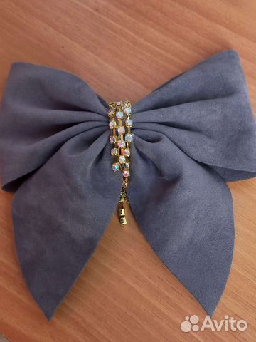 Большой бант заколка на выпускной