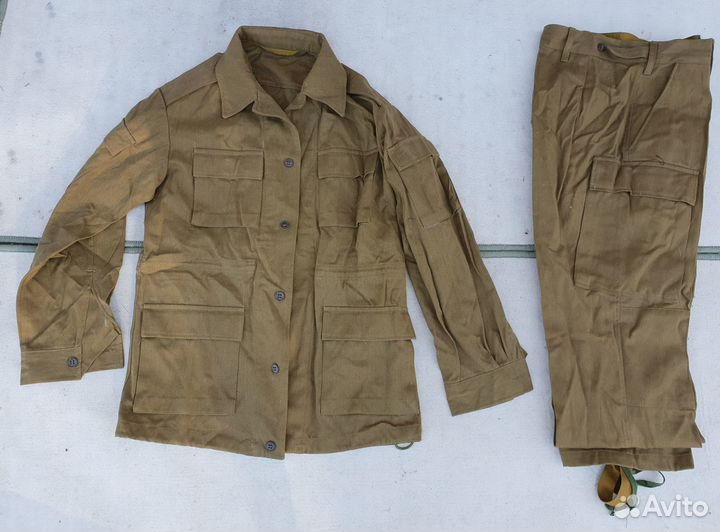 Афганка зимняя летняя хб песочка стекло СССР