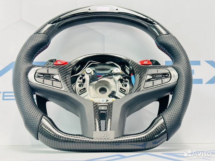 Руль карбон BMW G-серия кожа