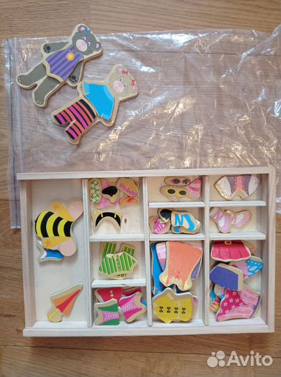 Магнитная игра Медведи и одежда