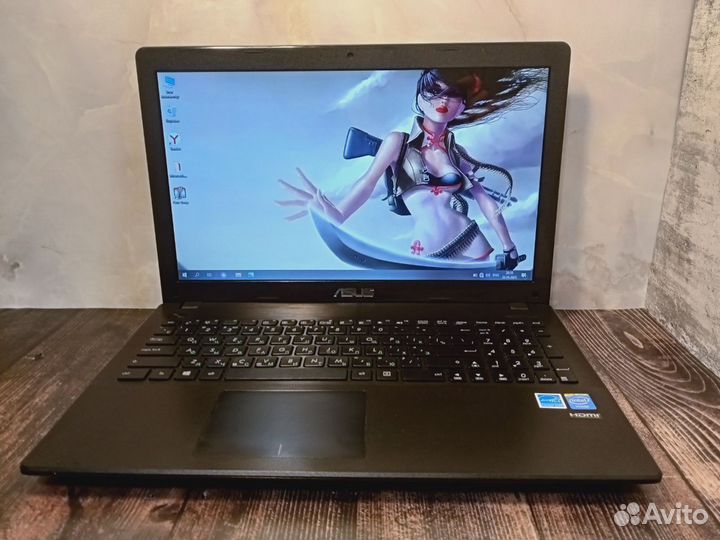 Быстрый ноутбук asus Intel/4Gb/SSD120Gb/HDGraphics