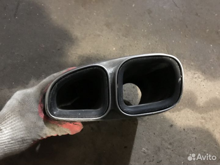 Насадка левая глушитель Порше Панамера GTS turbo