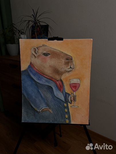 Интерьерная картина пастелью