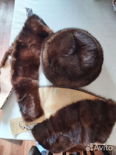 Шапка норковая 58 размер женская