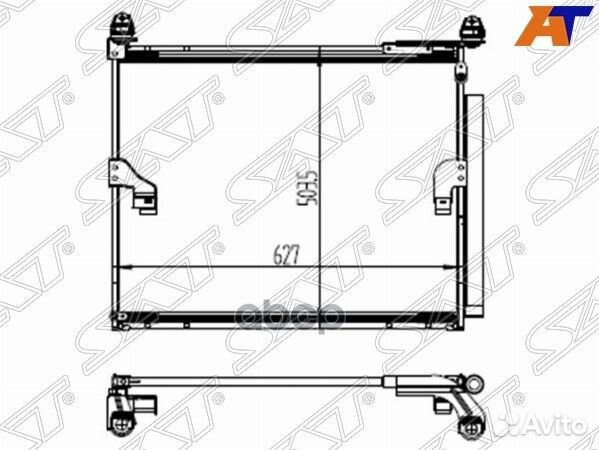 Радиатор кондиционера Toyota Land Cruiser Prado