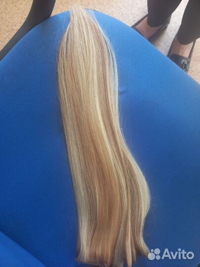 Волосы натуральные на заколках