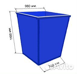Контейнер для мусора 0,75 куб.м