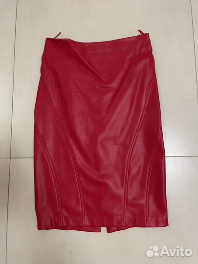 Юбка карандаш из экокожи