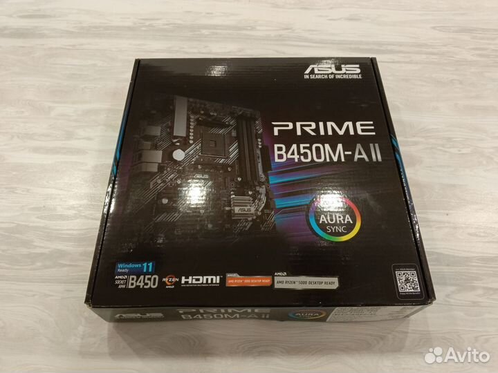 Материнская плата Asus Prime B450M-A II новая