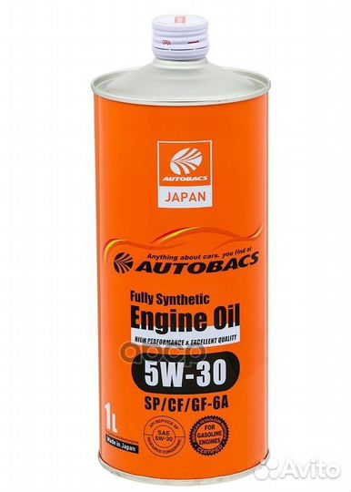 Масло autobacs 5/30 Fully Synthetic синтетическое
