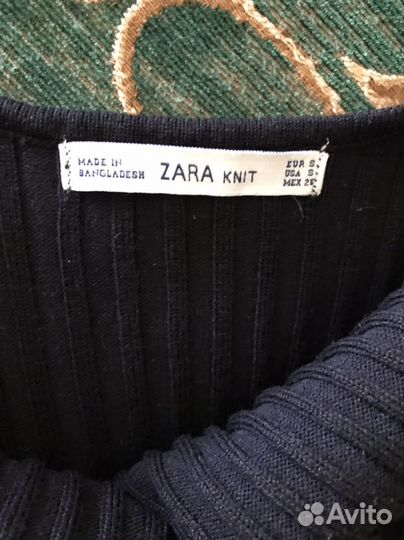 Черное длинное платье zara