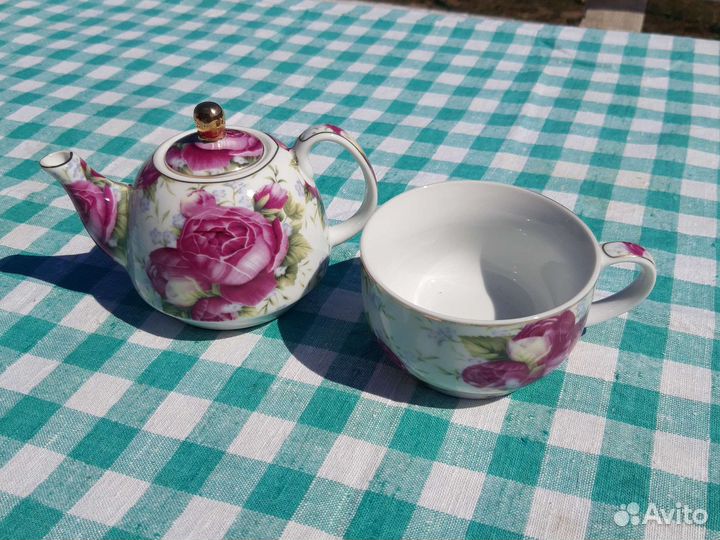 Набор : Заварочный чайник и чашка