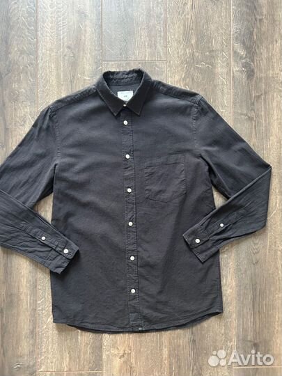 Льняная рубашка H&M (S) Оригинал