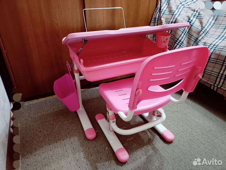 Растущая парта и стул fun desk