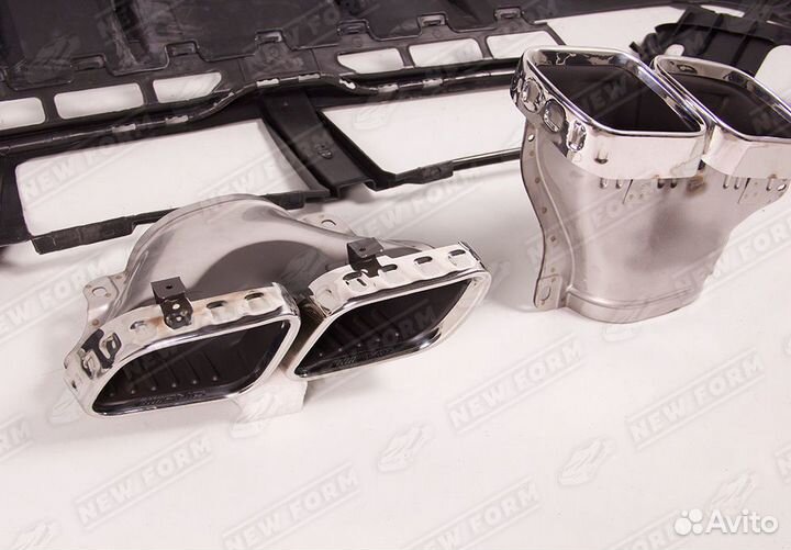 Диффузор с насадками 63 AMG Mercedes GLE V167