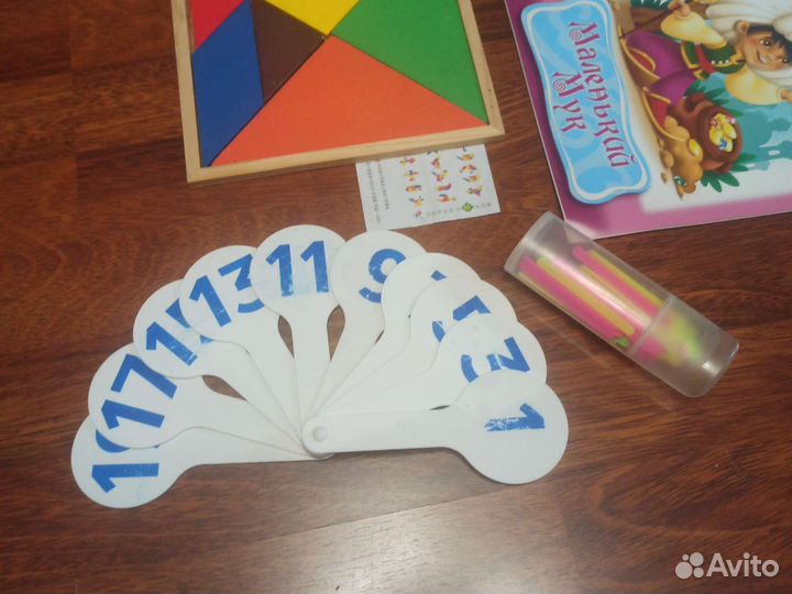 Мозаика пазлы танграм веер счета игра обж