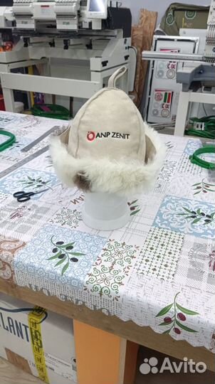 Банная шапка из овчины