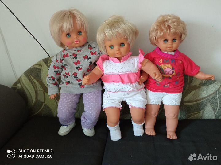 Куклы ГДР мягкотелые большие