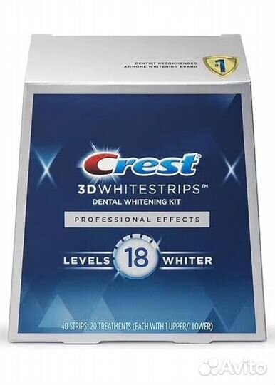 Полоски отбеливающие Crest 3D White 18 Level