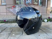 Шлем открытый ROX JK526, черный глянец