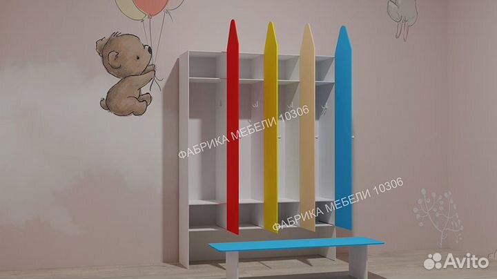 Шкафчики - карандаши в раздевалку, шкаф в садик