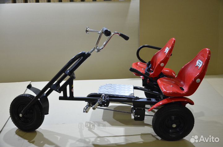 Веломобиль двухместный