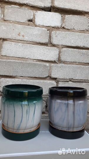Керамические цветочные горшки