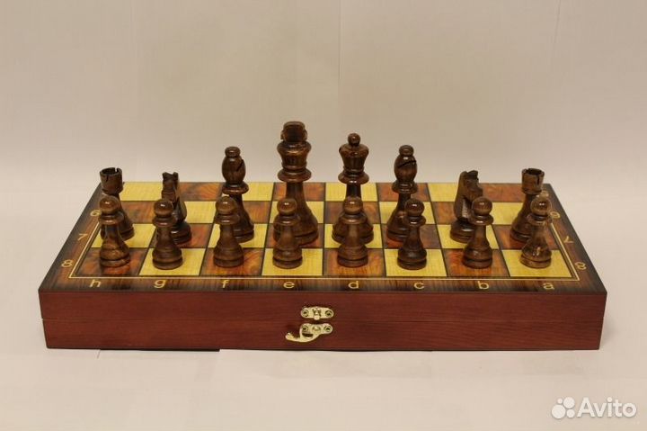 Большой набор 3в1 (Шахматы, нарды, шашки) дерево