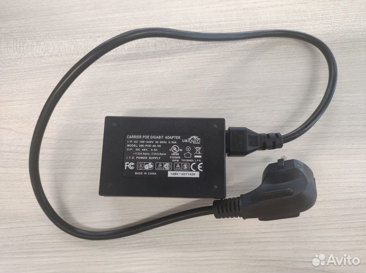 POE адаптер Ubiquti 48V 0,5A