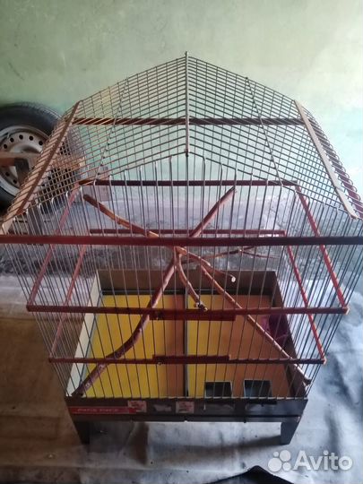 Большая клетка-вольер для птицы