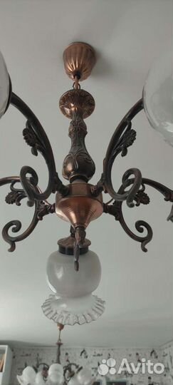 Люстра потолочная антиквариат