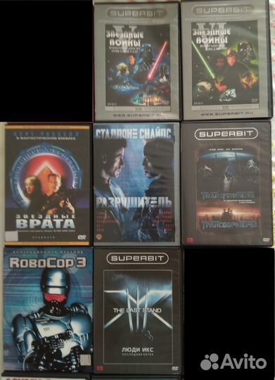 Фильмы на DVD (более 60 шт.)