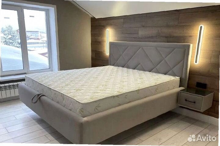 Кровать парящая мягкая