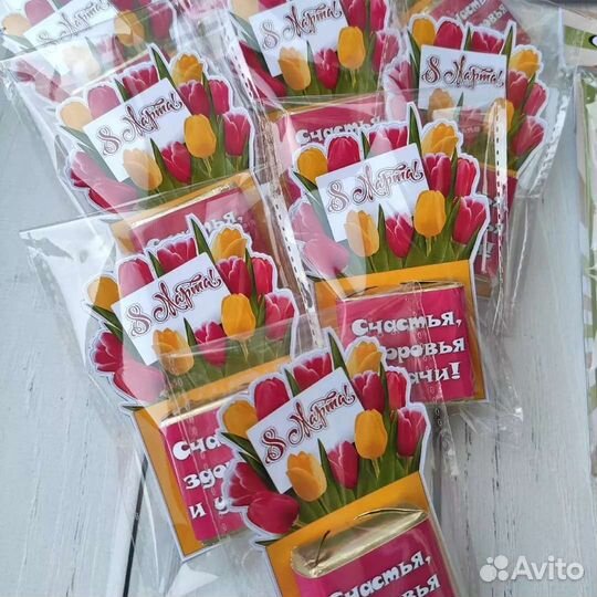 Сладкая открытка на 8 марта