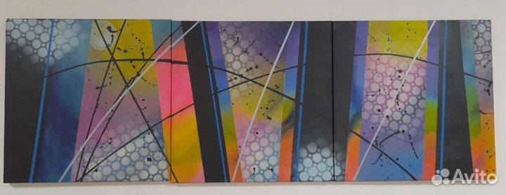Картина акрилом абстракция