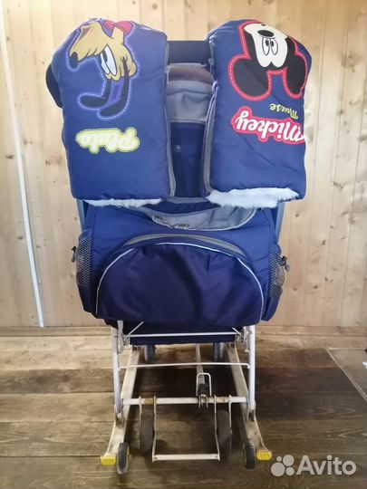 Санки коляска Nika Mikimaus