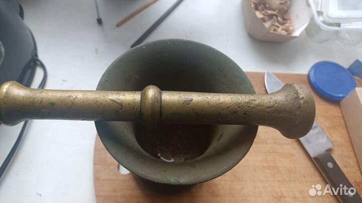 Ступка с пестиком латунь
