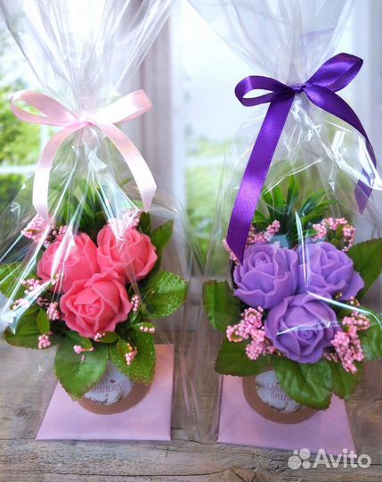 Букеты из мыла ручной работы