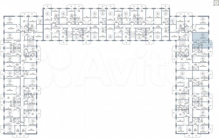 2-к. квартира, 52,8 м², 4/4 эт.