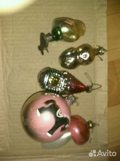 Винтажные елочные игрушки