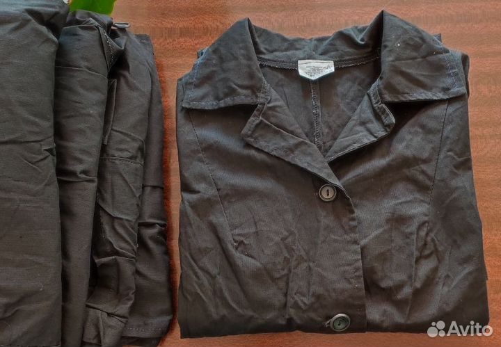 Халат рабочий черный