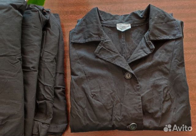 Халат рабочий черный