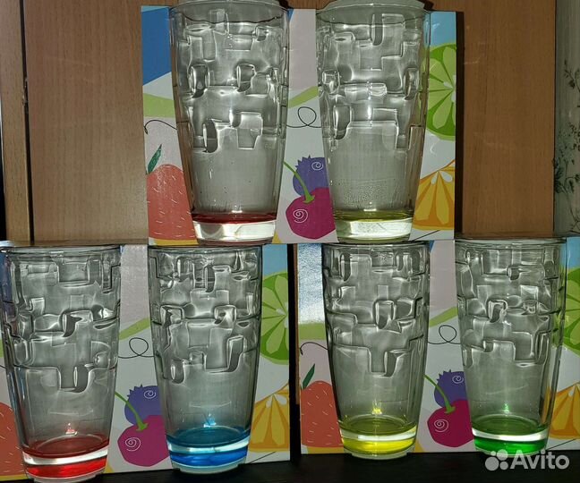 Стаканы цветные