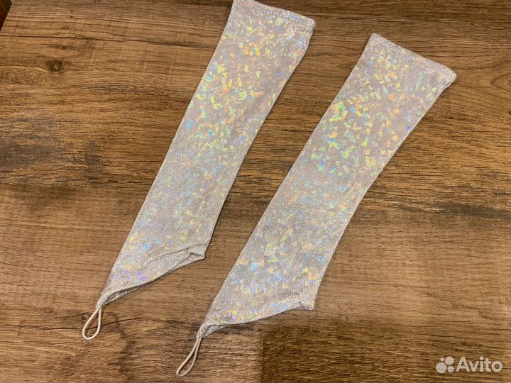 Детские длинные перчатки на выпускной