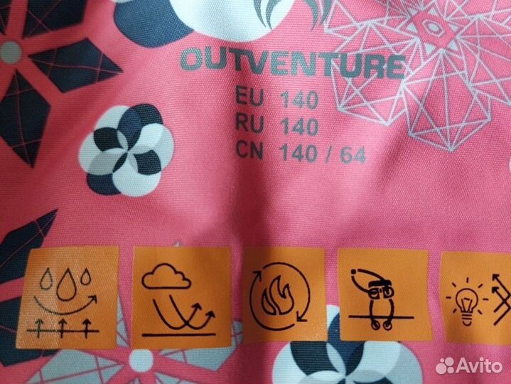 Зимняя куртка для девочки 140