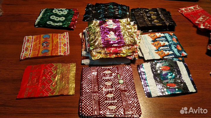 Фантики от конфет и обертки от шоколада